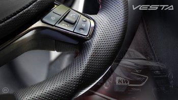 14 199 р. Анатомическое рулевое колесо Grand Sport Лада XRAY (2016-2022) (Без подогрева, На базе руля клиента)  с доставкой в г. Кемерово. Увеличить фотографию 5