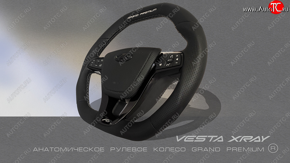 19 699 р. Анатомическое рулевое колесо Grand Premium  Лада XRAY - Ларгус (С подогревом, На базе руля клиента)  с доставкой в г. Кемерово