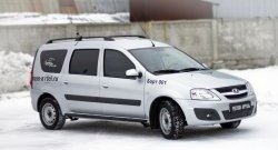 6 999 р. Металлические пороги RA Лада Ларгус рестайлинг R90 (2021-2025)  с доставкой в г. Кемерово. Увеличить фотографию 3