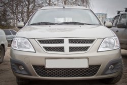 1 549 р. Решётка радиатора Shark Артформ Лада Ларгус дорестайлинг R90 (2012-2021) (Окрашенная)  с доставкой в г. Кемерово. Увеличить фотографию 3