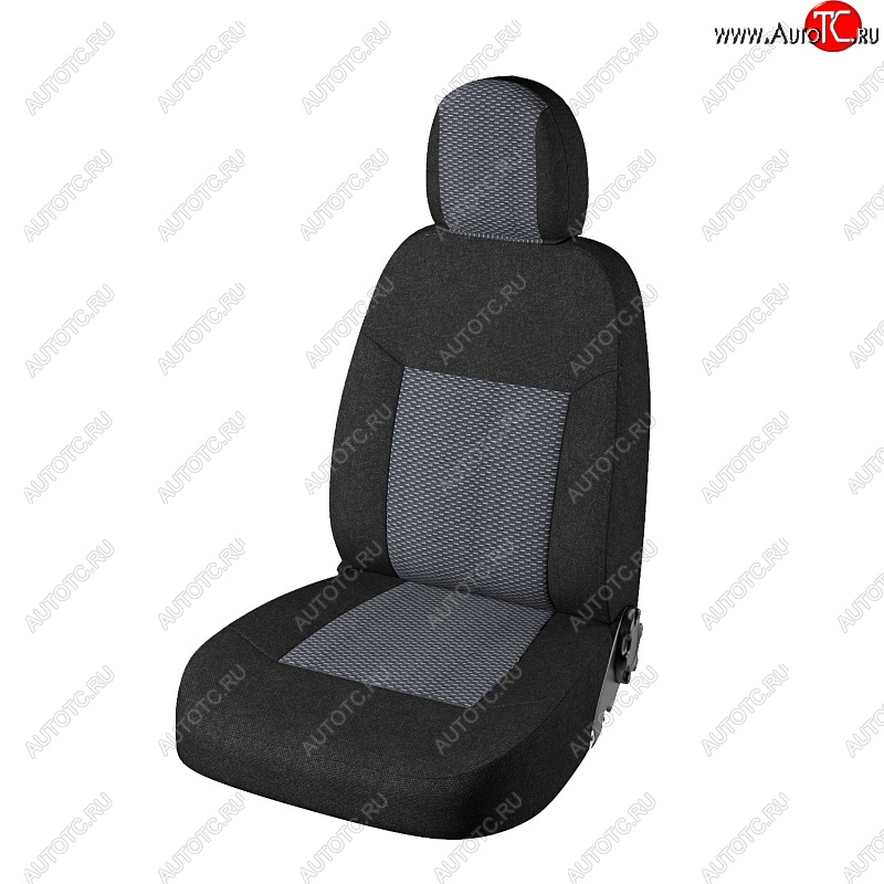 3 799 р. Чехлы для сидений (5 мест) Lord Autofashion Стандарт Плюс (жаккард)  Лада Ларгус (2012-2021) дорестайлинг R90 (Чёрный, вставка Ёж Белый)  с доставкой в г. Кемерово