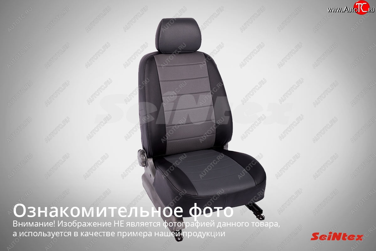 7 899 р. Чехлы для сидений (7 мест) Seintex (экокожа)  Лада Ларгус (2012-2025) дорестайлинг R90, рестайлинг R90 (Серый)  с доставкой в г. Кемерово
