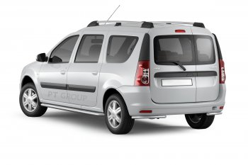 7 009 р. Рейлинги Petroil Tuning Усиленные  Лада Ларгус (2012-2025) дорестайлинг R90, рестайлинг R90 (Серебристый муар)  с доставкой в г. Кемерово. Увеличить фотографию 2