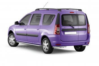 8 919 р. Рейлинг (Черный муар) Комфорт LADA Largus 2012-  Лада Ларгус (2012-2025) дорестайлинг R90, рестайлинг R90 (Черный муар)  с доставкой в г. Кемерово. Увеличить фотографию 2