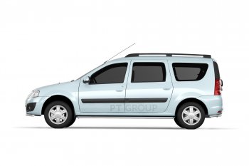 8 919 р. Рейлинг (Черный муар) Комфорт LADA Largus 2012-  Лада Ларгус (2012-2025) дорестайлинг R90, рестайлинг R90 (Черный муар)  с доставкой в г. Кемерово. Увеличить фотографию 3