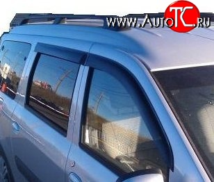 999 р. Комплект дефлекторов окон (ветровиков) 4 шт. Russtal Лада Ларгус дорестайлинг R90 (2012-2021)  с доставкой в г. Кемерово