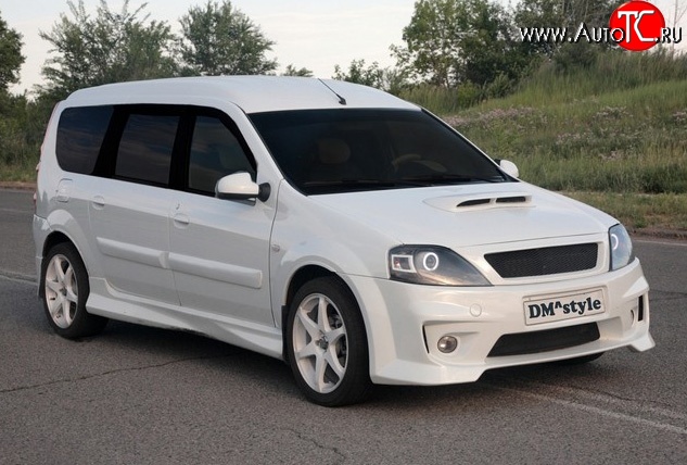 9 999 р. Передний бампер DMstyle  Лада Ларгус (2012-2021) дорестайлинг R90 (Без сетки, Неокрашенный)  с доставкой в г. Кемерово