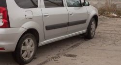 3 079 р. Пороги накладки Кураж  Лада Ларгус (2012-2025) дорестайлинг R90, рестайлинг R90 (Неокрашенные)  с доставкой в г. Кемерово. Увеличить фотографию 2
