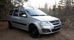 979 р. Зимняя заглушка переднего бампера RA Лада Ларгус дорестайлинг R90 (2012-2021)  с доставкой в г. Кемерово. Увеличить фотографию 3