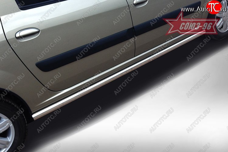 10 799 р. Защита порогов Souz-96 (d60) Лада Ларгус рестайлинг R90 (2021-2025)  с доставкой в г. Кемерово
