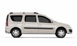 16 469 р. Защита порогов из трубы Ø51 Petroil Tuning  Лада Ларгус (2012-2025) дорестайлинг R90, рестайлинг R90 (Нержавеющая полированная сталь)  с доставкой в г. Кемерово. Увеличить фотографию 2