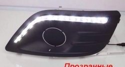5 399 р. Вставки под ПТФ с ДХО в передний бампер Тюн-Авто Лада Ларгус дорестайлинг R90 (2012-2021) (Стандарт)  с доставкой в г. Кемерово. Увеличить фотографию 2