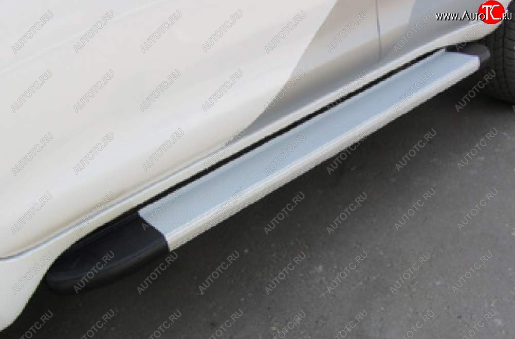 19 949 р. Порожки для ног Arbori Optima Silver Chevrolet Niva 2123 рестайлинг (2009-2020)  с доставкой в г. Кемерово