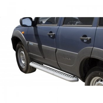 Порожки для ног ТехноСфера (Техно Сфера) Эксклюзив Chevrolet Niva  2123 (2009-2020), Лада 2123 (Нива Шевроле) (2009-2021)