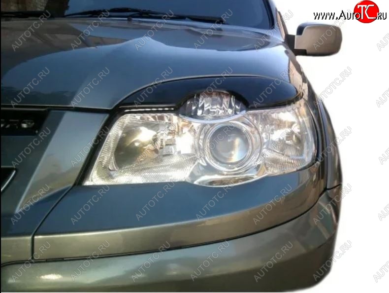 369 р. Реснички на фары Кураж  Chevrolet Niva  2123 (2009-2020), Лада 2123 (Нива Шевроле) (2009-2021) (Неокрашенные)  с доставкой в г. Кемерово