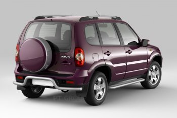 11 519 р. Порожки для ног Petroil Tuning (Ø51 мм)  Chevrolet Niva  2123 (2009-2020), Лада 2123 (Нива Шевроле) (2009-2021) (Сталь с полимерным покрытием в цвет: серебристый ❞Искра❝)  с доставкой в г. Кемерово. Увеличить фотографию 2