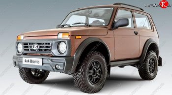 Накладка на колёсную арку Bronto (передняя, левая) Лада нива 4х4  2121 Бронто (2017-2025) 3 дв. 1-ый рестайлинг, 3 дв. 2-ой рестайлинг