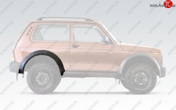 Накладка на колёсную арку Bronto (задняя, правая) Лада нива 4х4  2121 Бронто (2017-2025) 3 дв. 1-ый рестайлинг, 3 дв. 2-ой рестайлинг