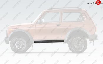 Порожек пластиковый Bronto (левый) Лада нива 4х4  2121 Бронто (2017-2025) 3 дв. 1-ый рестайлинг, 3 дв. 2-ой рестайлинг