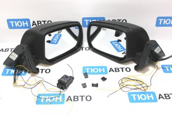 7 399 р. Боковые зеркала в стиле AMG Тюн-Авто (2 шт., электрорегулировка, анти-блик, подогрев)  ВИС 2346 ( бортовой,  фургон,) (1998-2025), ВИС 23461 ( бортовой,  фургон,) (1998-2025), Лада Нива 4х4  2121 (1977-2019), Лада нива 4х4 ( 2131,  2329,  2121-80,  2121 Бронто,  2121,  2121 (Legend)) (1993-2025) (Черный глянцевый, Неокрашенное)  с доставкой в г. Кемерово. Увеличить фотографию 2