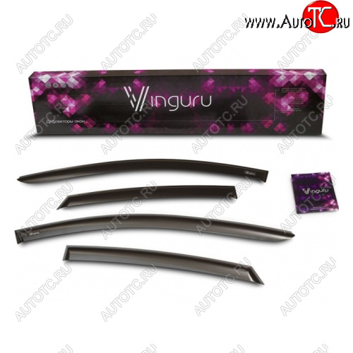 239 р. Дефлекторы окон Vinguru Лада нива 4х4 2121 (Legend) 3 дв. 2-ой рестайлинг (2021-2025)  с доставкой в г. Кемерово