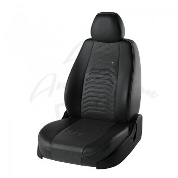 Чехлы для сидений Lord Autofashion Денвер (экокожа) Лада Веста  2180 - Веста Кросс ( SW 2181,  2180) (Чёрный, вставка чёрная)
