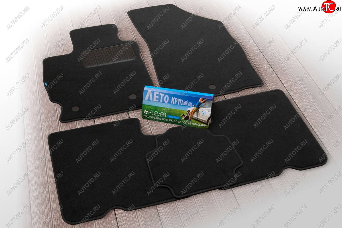 9 549 р. Текстильные коврики салона Klever Premium  Лада Веста  2180 - Веста Кросс ( SW 2181,  2180) (Черные)  с доставкой в г. Кемерово