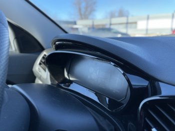 42 949 р. Электронная панель приборов Тюн-Авто “Vision” Лада Веста Кросс 2180 седан дорестайлинг (2018-2022) (Темно-серый, матовый)  с доставкой в г. Кемерово. Увеличить фотографию 6