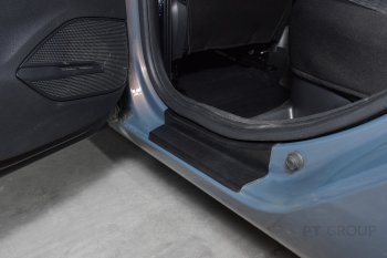 1 499 р. Пороги накладки дверей Petroil Tuning Лада Веста Кросс 2180 седан рестайлинг (2022-2025)  с доставкой в г. Кемерово. Увеличить фотографию 3