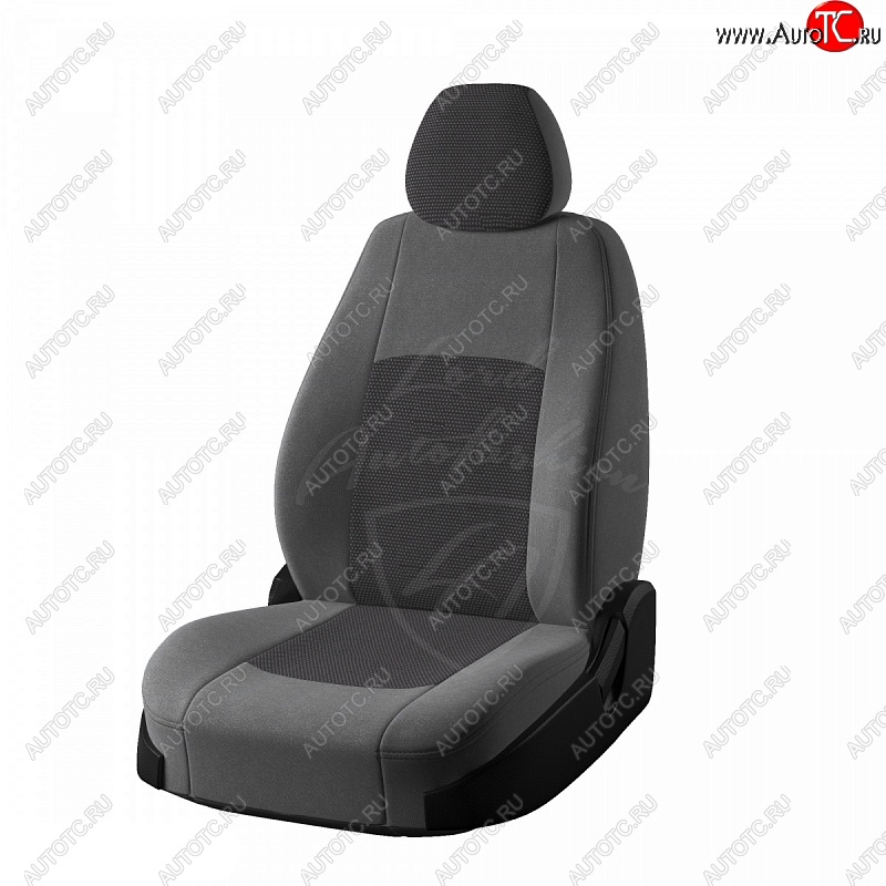 6 999 р. Чехлы для сидений (Норма) Lord Autofashion Турин (жаккард)  Лада XRAY (2016-2022) (Серый Норд, вставка Тома серый)  с доставкой в г. Кемерово