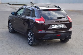 7 949 р. Рейлинги Petroil Tuning  Лада XRAY (2016-2022) (Черный муар)  с доставкой в г. Кемерово. Увеличить фотографию 2
