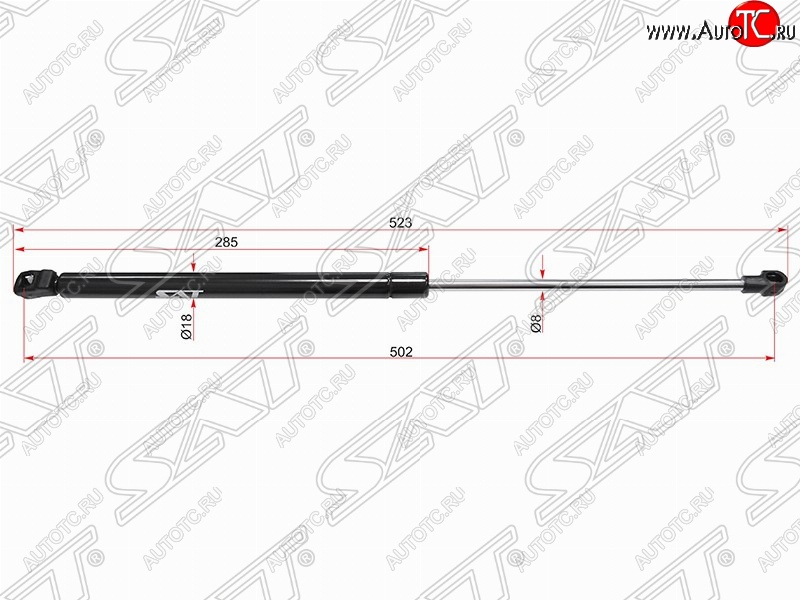 659 р. SAT крышки багажника SAT (L523 mm) Volkswagen Jetta A4 седан (1998-2005)  с доставкой в г. Кемерово