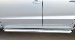 32 849 р. Широкая защита порогов SLITKOFF  Volkswagen Amarok (2009-2016) дорестайлинг  с доставкой в г. Кемерово. Увеличить фотографию 2