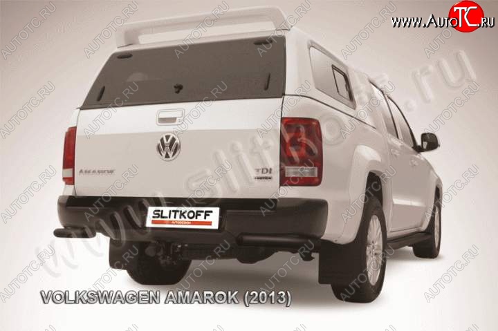 7 999 р. Уголки d57 Volkswagen Amarok дорестайлинг (2009-2016) (Цвет: серебристый)  с доставкой в г. Кемерово