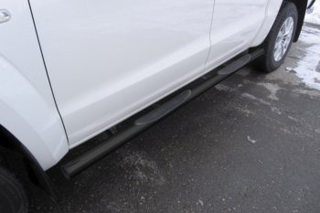 Защита порогов d76 с проступями Volkswagen Amarok (2016-2022) рестайлинг