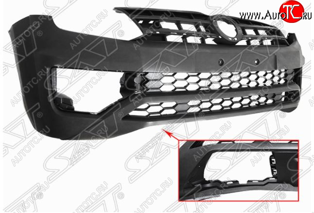 15 999 р. Передний бампер SAT Volkswagen Amarok рестайлинг (2016-2022) (Неокрашенный)  с доставкой в г. Кемерово