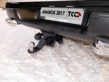 Фаркоп (тягово-сцепное устройство) TCC Volkswagen Amarok (2016-2022) рестайлинг (Оцинкованный, шар E - нержавейка)