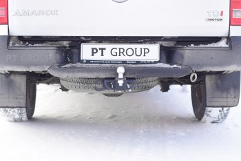 10 029 р. Фаркоп Petroil Tuning (съемный квадрат)  Volkswagen Amarok (2009-2022) дорестайлинг, рестайлинг  с доставкой в г. Кемерово. Увеличить фотографию 3