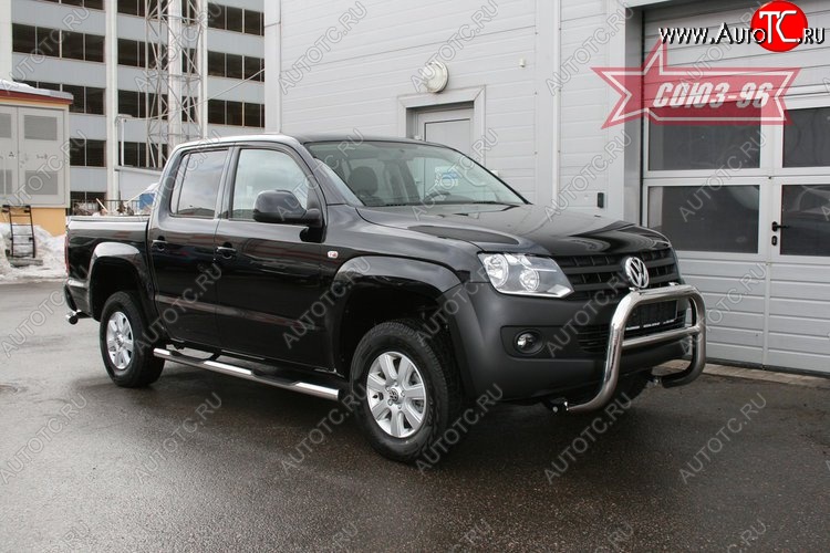 14 669 р. Защита переднего бампера Souz-96 (d76)  Volkswagen Amarok (2009-2016) дорестайлинг  с доставкой в г. Кемерово