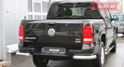 12 779 р. Защита заднего бампера Souz-96 (d76) Volkswagen Amarok дорестайлинг (2009-2016)  с доставкой в г. Кемерово. Увеличить фотографию 1