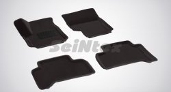 Износостойкие коврики в салон 3D VW AMAROK черные (компл) Volkswagen Amarok (2009-2016) дорестайлинг