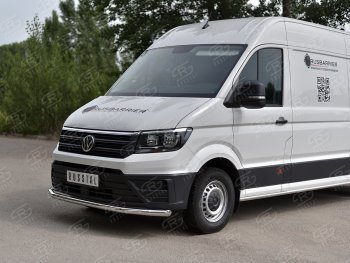 18 949 р. Защита переднего бампера (Ø63 мм, нержавейка) SLITKOFF Volkswagen Crafter 2 (2017-2025)  с доставкой в г. Кемерово. Увеличить фотографию 2