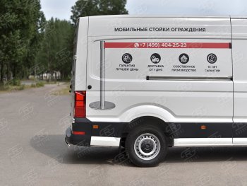 16 299 р. Защита заднего бампера (Ø75х42 мм, нержавейка) Russtal Volkswagen Crafter 2 (2017-2025)  с доставкой в г. Кемерово. Увеличить фотографию 3
