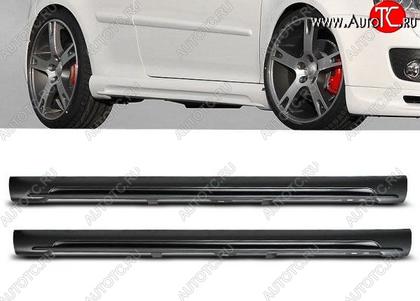 11 899 р. Пороги накладки GTI Style Volkswagen Golf 5 хэтчбэк (2003-2009) (Неокрашенные)  с доставкой в г. Кемерово