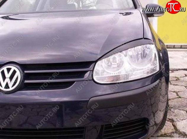 1 649 р. Реснички на фары CT Volkswagen Golf 5 универсал (2003-2009) (Неокрашенные)  с доставкой в г. Кемерово