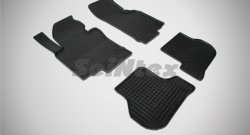 Износостойкие коврики в салон с рисунком Сетка SeiNtex Premium 4 шт. (резина) Volkswagen Golf  5 (2003-2009) универсал, хэтчбэк