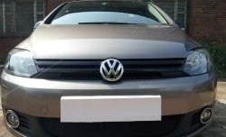 2 089 р. Сетка на бампер (рестайлинг) Russtal (черная) Volkswagen Golf Plus 5 (2004-2009)  с доставкой в г. Кемерово. Увеличить фотографию 3