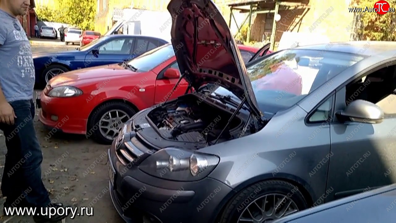 2 049 р. Упоры капота Russtal Volkswagen Golf Plus 6 (2009-2014)  с доставкой в г. Кемерово