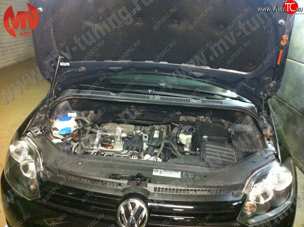 2 969 р. Упор капота MV-Tuning (одинарный)  Volkswagen Golf Plus ( 5,  6) (2004-2014)  с доставкой в г. Кемерово