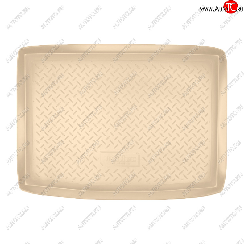 2 159 р. Коврик багажника Norplast Unidec Volkswagen Golf Plus 5 (2004-2009) (Цвет: бежевый)  с доставкой в г. Кемерово